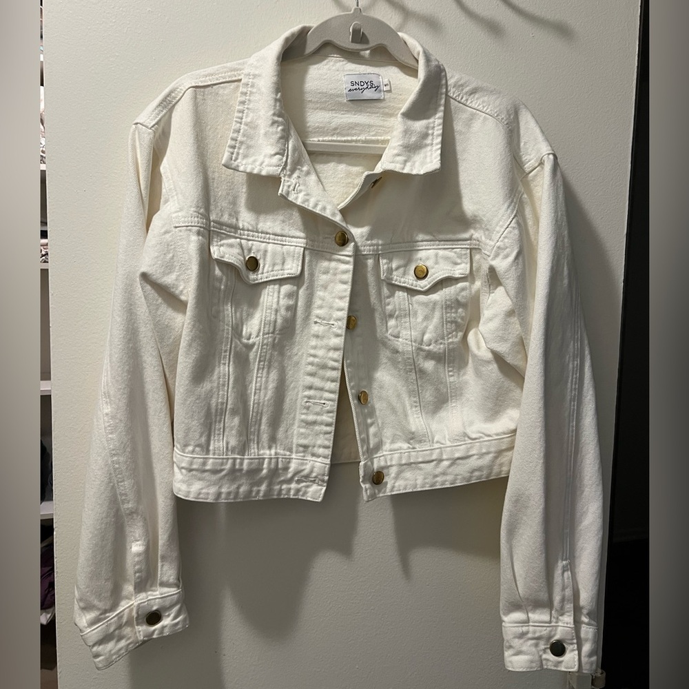 SNDYS Cropped Denim Jacket - Women's